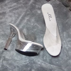 Ellie clear high heels